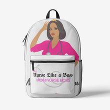 Load image into Gallery viewer, Retro Colorful Print Trendy Backpack &quot;Mom Nurse Boss&quot;