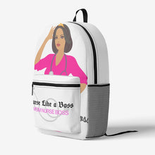 Load image into Gallery viewer, Retro Colorful Print Trendy Backpack &quot;Mom Nurse Boss&quot;
